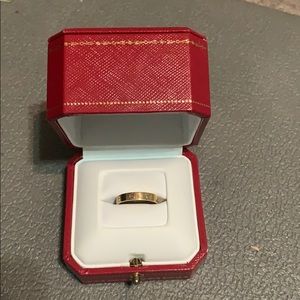 EUC Cartier Love wedding band in 18K yellow gold.